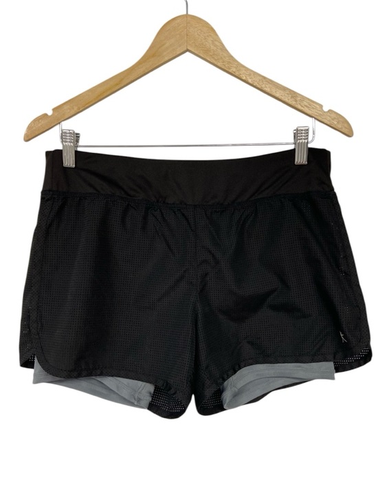 Danskin Now Pants - Danskin Now Black and Gray Semi-fitted Athletic Shorts Size Small